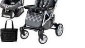 Italian Peg-Perego UNO stroller-bassinet + Peg-Perego car seat.