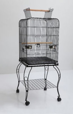 BRAND NEW Parrot/Bird Cage With Open Top & Stand for sale