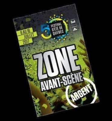 Passes Zone Avant-Scène ARGENT FEQ 2017 Front Stage SILVER