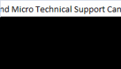 Trend Micro Technical Support Canada